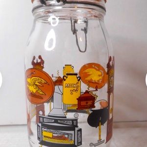 Early American canister jar, Nivea De Remolissage, made in France 1970’s